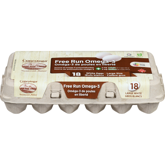 Free-Run Omega 3 Large Eggs 12 each