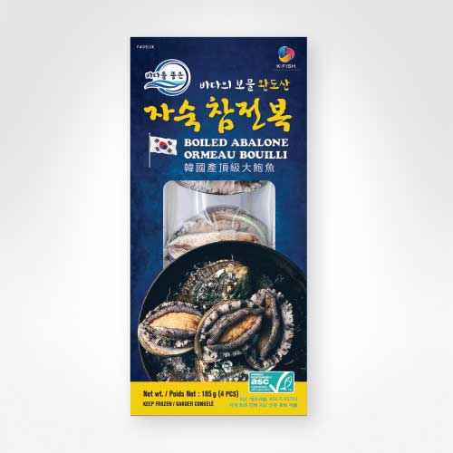 FROZEN ASC CERTIFIED KOREAN BOILED ABALONE 185G