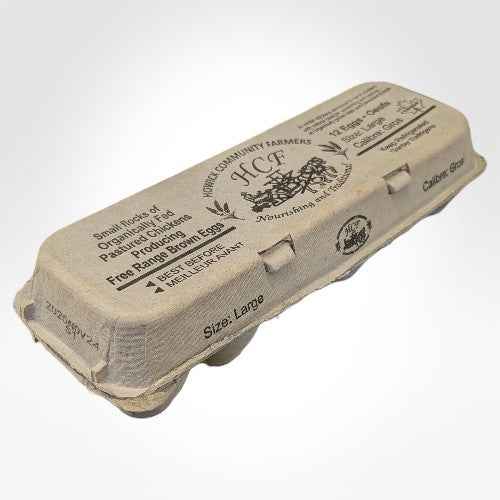 HCF ORGANIC FREE RANGE BROWN EGGS LARGE 12 1PK
