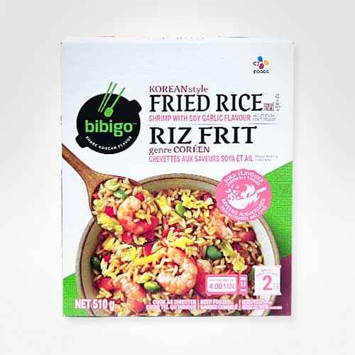 CJ BIBIGO FRIED RICE SHRIMP W/SOY GARLIC 510G