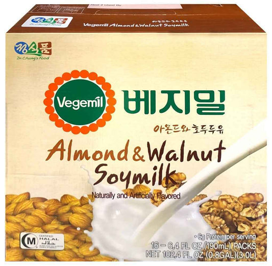 CHUNG'S FOOD VEGEMIL ALMOND & WALNUT SOYMILK 16EA 190ml