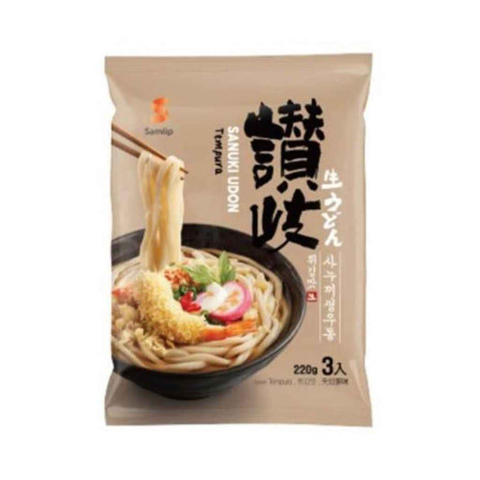 Samlip Dried Noodle With Soup(Tempura) 3EA 228g