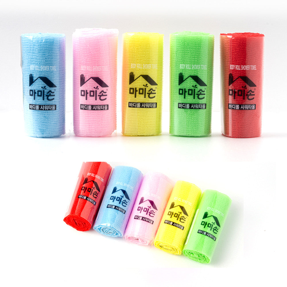 Shower Towel 오색롤 샤워타올 1 pc