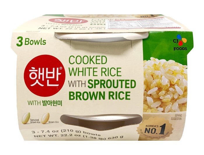COOKED BUDDING BROWN RICE 3 BUNDLE 210G - Charm Market