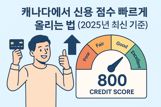 🇨🇦 캐나다에서 신용 점수 빠르게 올리는 법 (2025년 최신 기준)