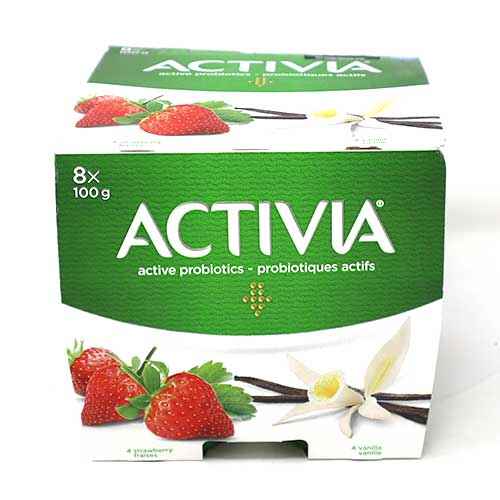 DANONE ACTIVIA STRAWBERRY & VANILLA 100G*8