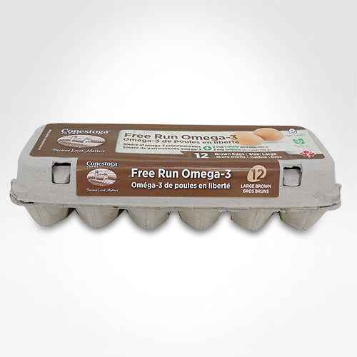 CONESTOGA FREE RUN OMEGA3 BROWN LARGE EGGS