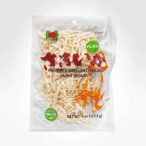 HANA PREPARED SHREDDED SQUID SMOKED PLAIN 4OZ