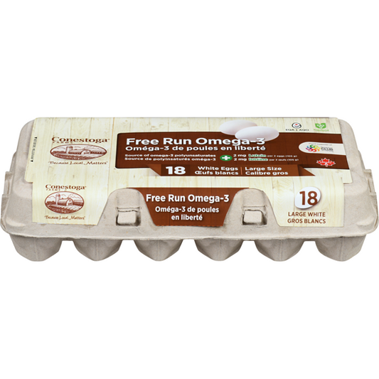 Free-Run Omega 3 Large Eggs 12 each