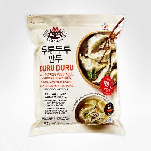 CJ DURU DURU VEGETABLE AND PORK DUMPLINGS 709G