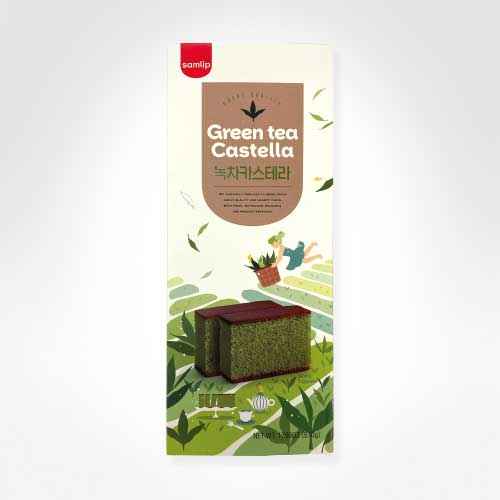 SAMLIP GREEN TEA CASTELLA GIFT PACK 510G