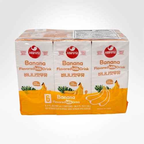 SEOULMILK BANANA FLAVORED MILK 190ML*6