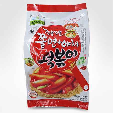 CHEWY NOODLE & VEGI TOPOKKI WITH SPICY SAUCE 604G