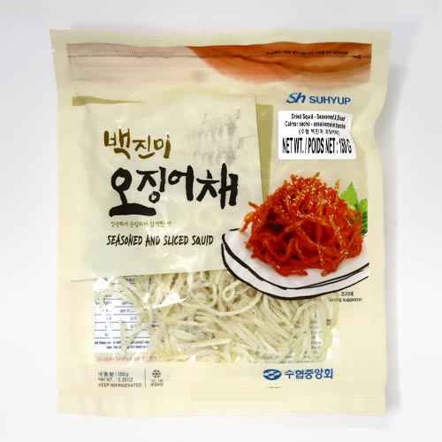 SUHYUP SEASONED AND SLICED DRIED SQUID 150G