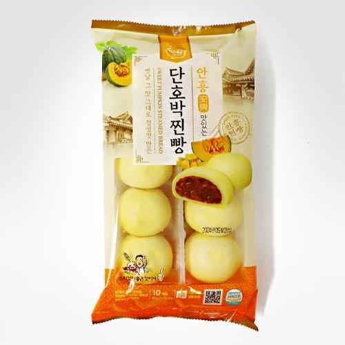 MILWON SWEET PUMPKIN STEAMED RICE BUN 500G