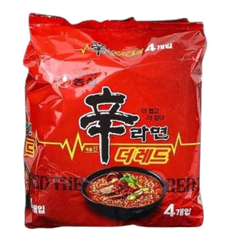 Spicy Shin Ramyun Red 4-Pack - Easy Korean Instant Noodles – Charm Market