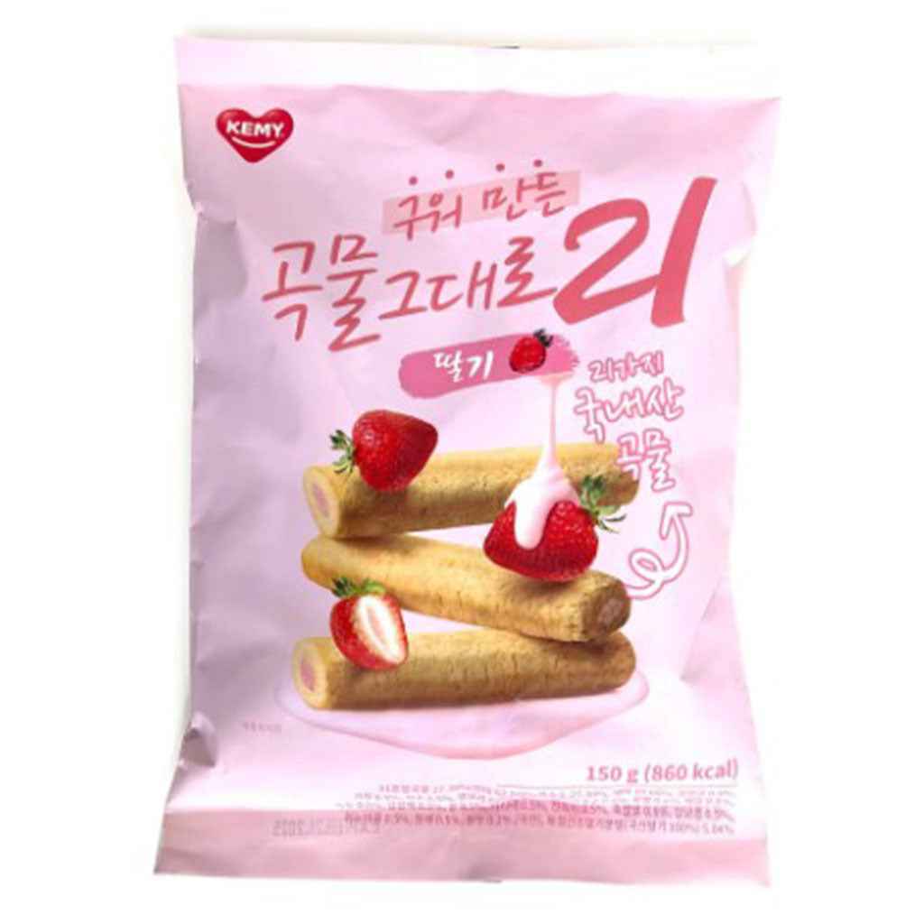 PREMIUM GRAIN CRISPY ROLL STRAWBERRY 150g