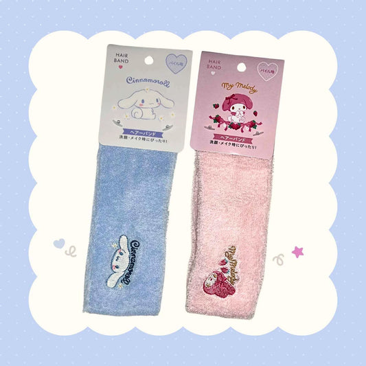 시나모롤 & 마이멜로디 헤어밴드 세트 Sanrio Cinnamoroll MyMelody Hairband Set