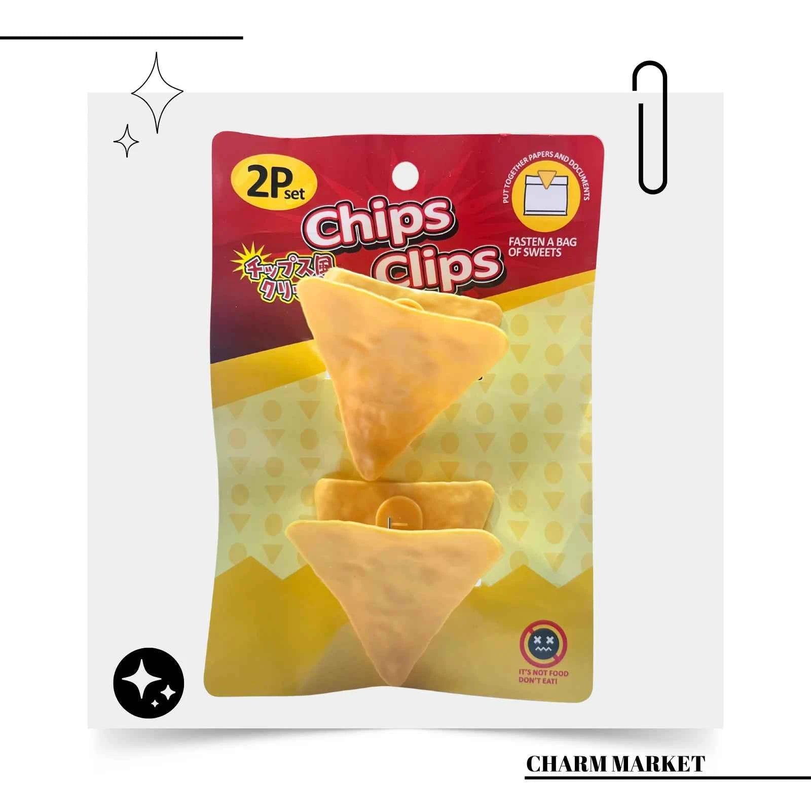 삼각형 칩스 클립 세트 Triangle Chips Clip Set