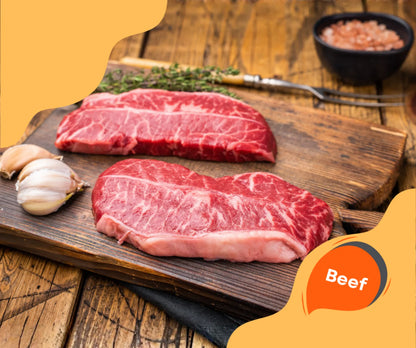 Beef Top Blade 2 lb Marbled Steak Cut | 소고기 탑블레이드 2파운드 스테이크·BBQ용