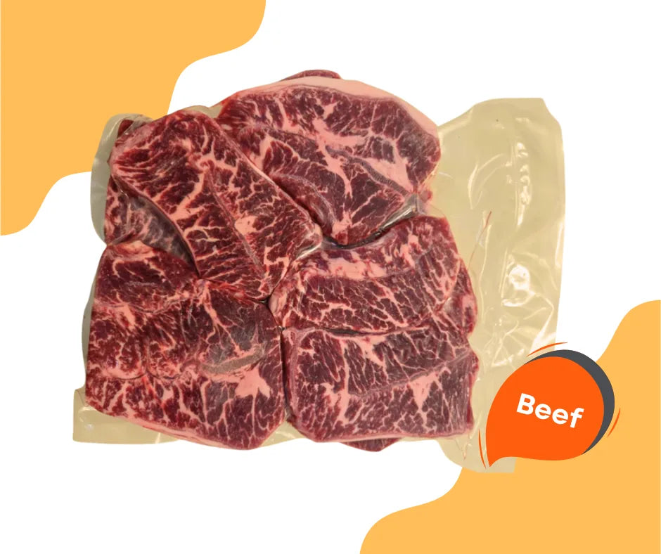 Beef Top Blade 2 lb Marbled Steak Cut | 소고기 탑블레이드 2파운드 스테이크·BBQ용