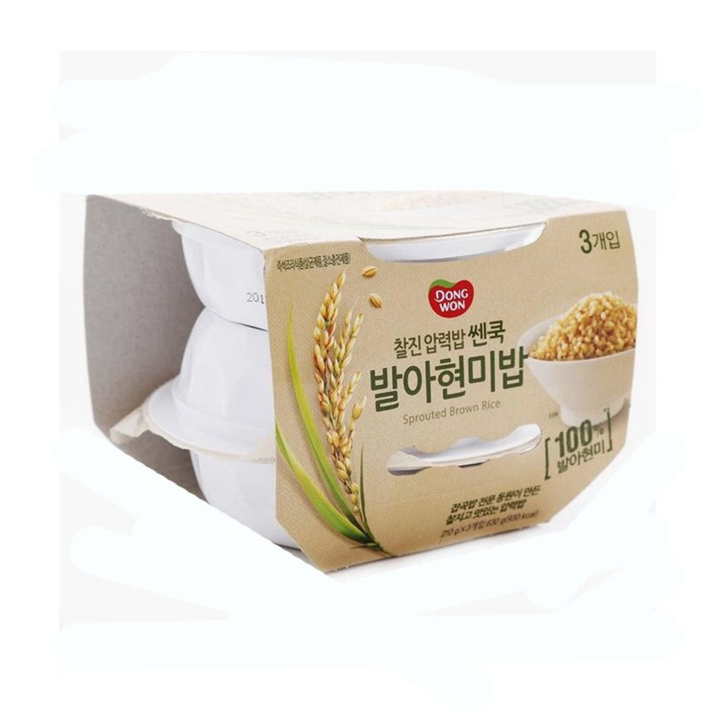 Cooked Sprouted Brown Rice 195G - Charm Market