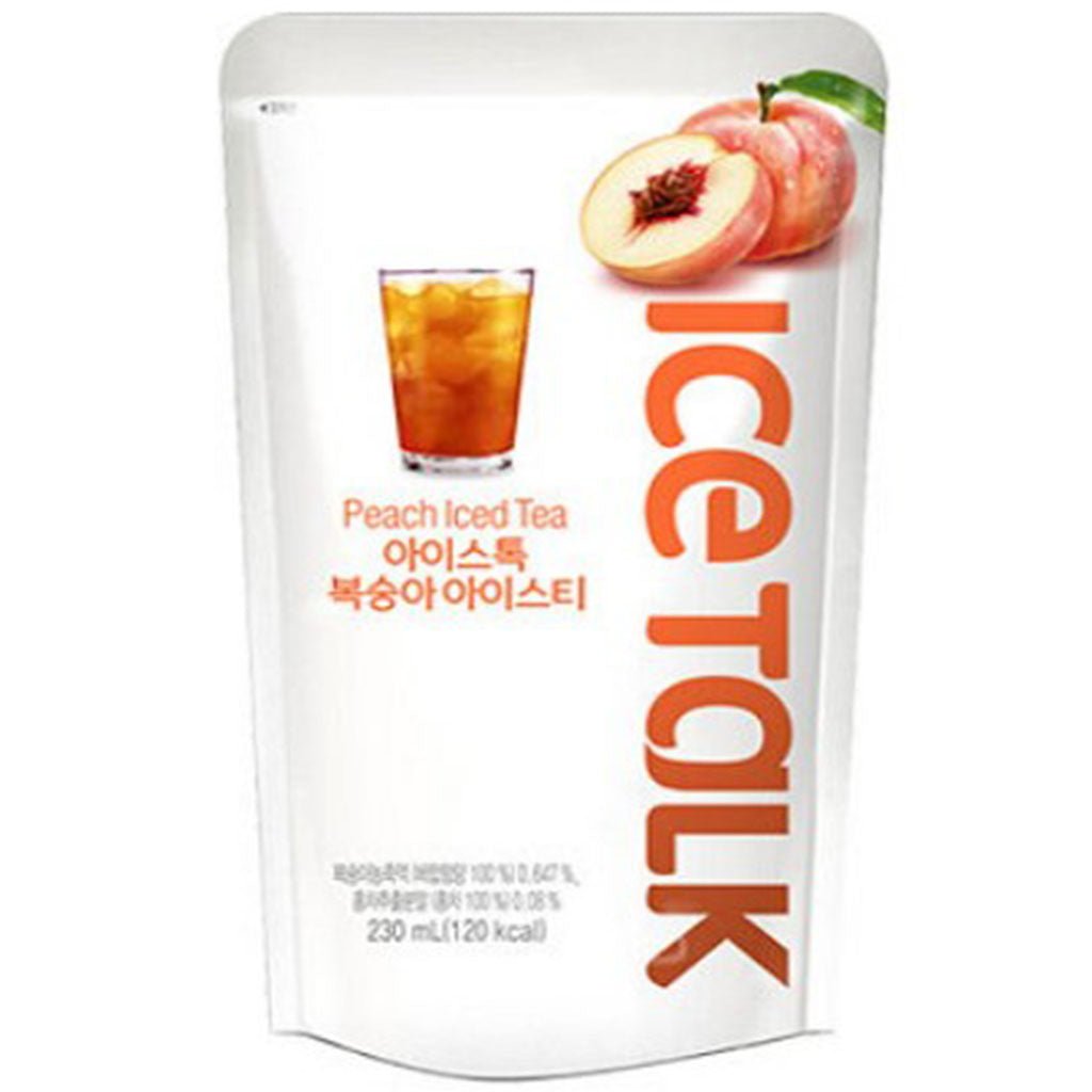 ICETALK)PEACH ICEDE TEA 230ML - Charm Market