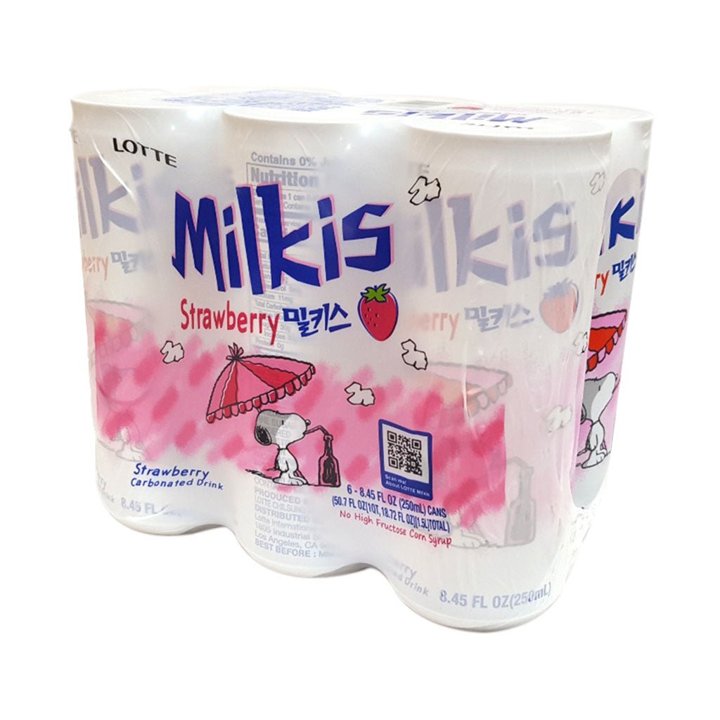 Lotte Milkis(Strawberry) 5/250ML - Charm Market