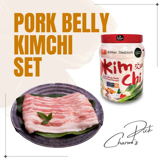 Pork Belly & Kimchi Set | Korean BBQ Essentials 삼겹살 & 김치 바베큐 필수템!