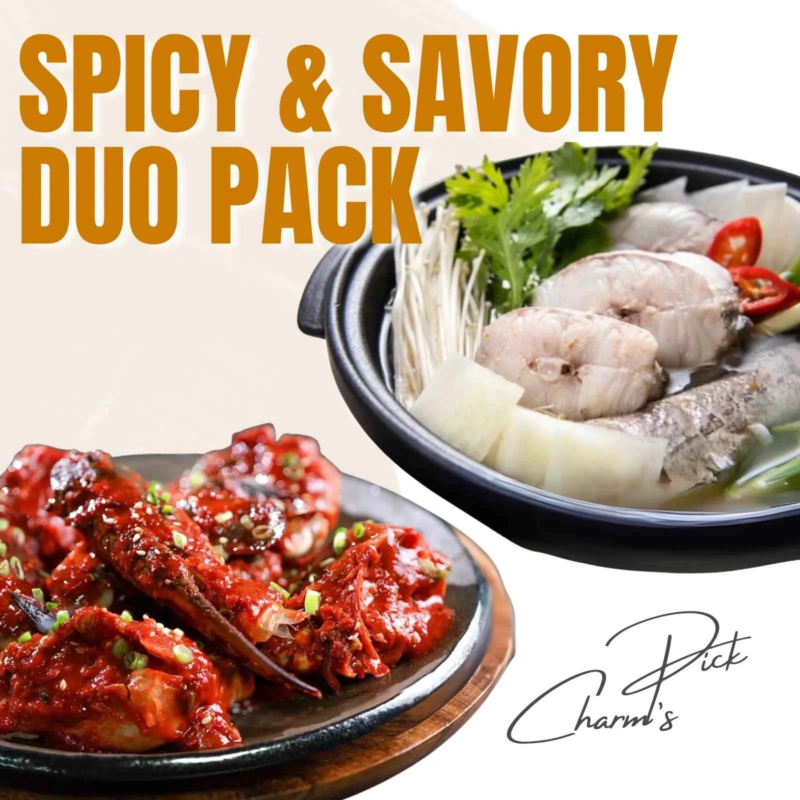 Spicy Crab & Cod Soup Set | Korean Duo Pack 양념 게장 / 대구탕 세트