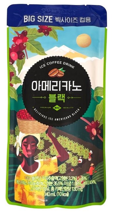 Y24P)AMERICANO POUCH DRINK BLACK 340ML - Charm Market