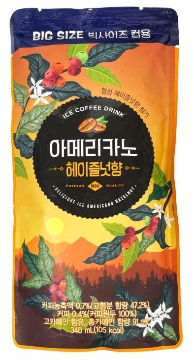 Y24P)AMERICANO POUCH DRINK HAZELNUTS 340ML - Charm Market