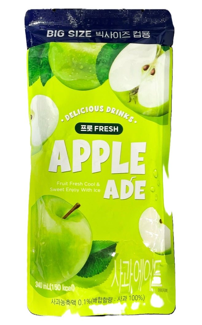 Y24P)APPLE ADE POUCH DRINK 340ML - Charm Market